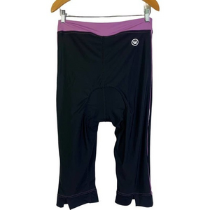 CANARI Black & Lilac Cycling‎ Vogue Knicker Shorts - NWT